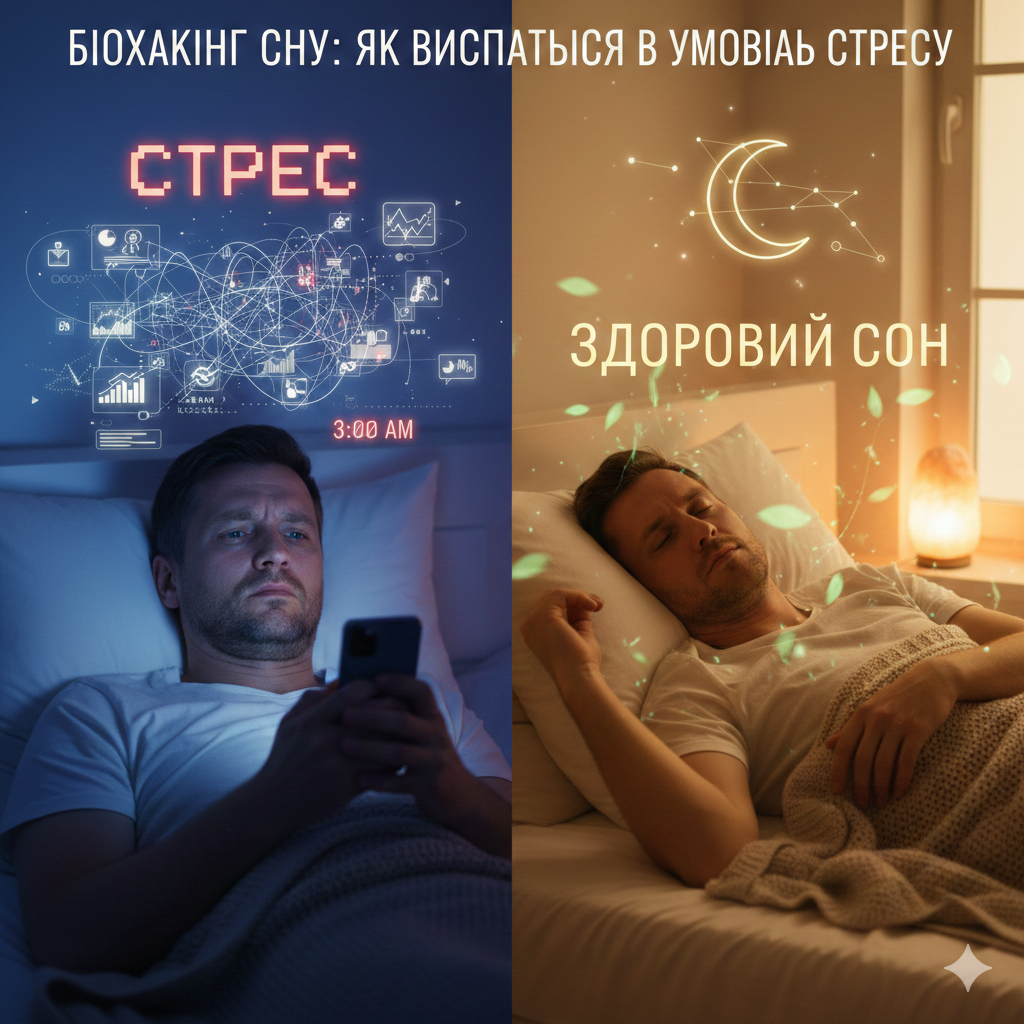 Біохакінг сну: як виспатися в умовах стресу — поради від ЛОРІКА