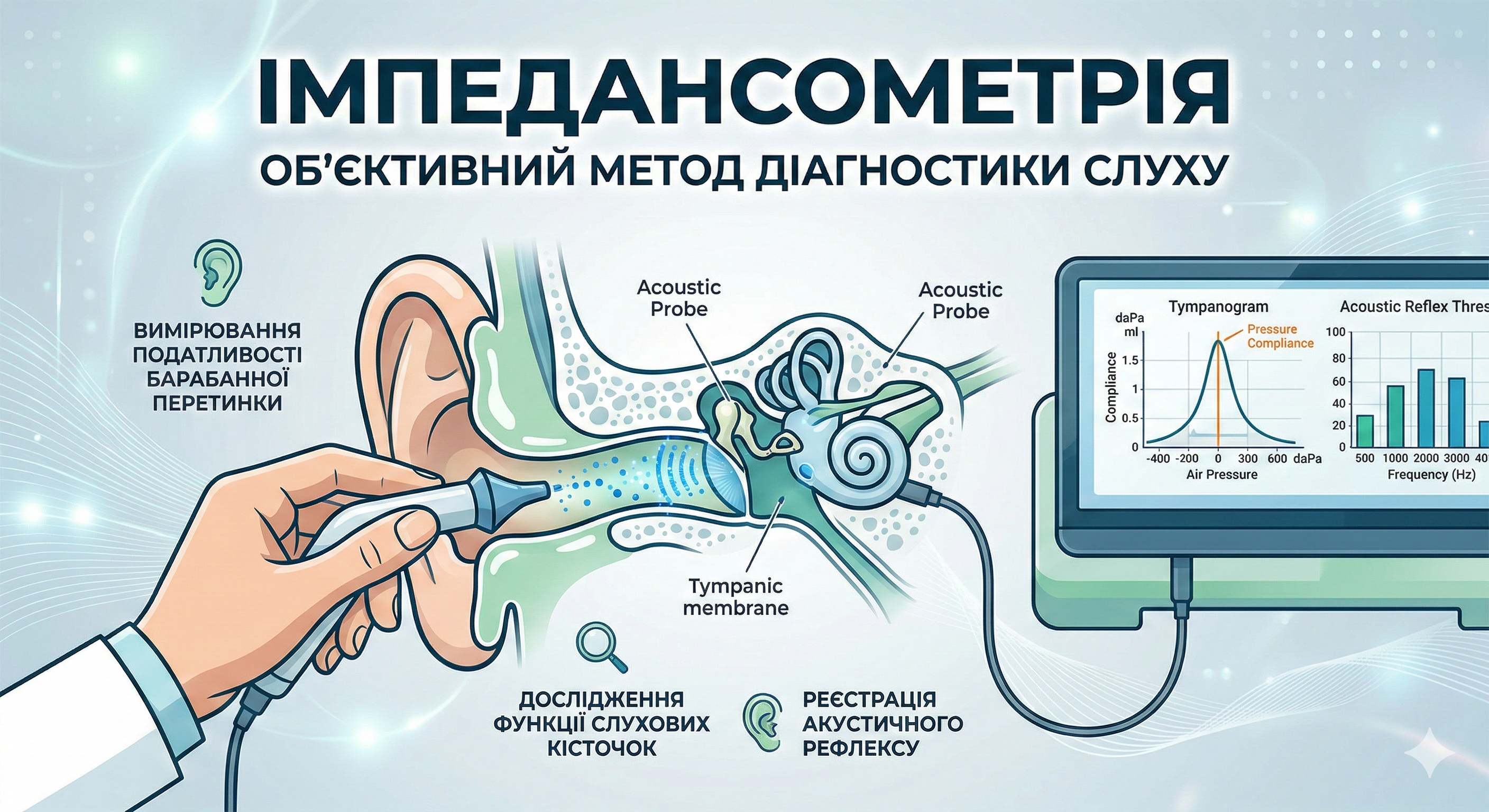 Імпедансометрія: Що це за обстеження і чому воно важливе для вашого слуху?