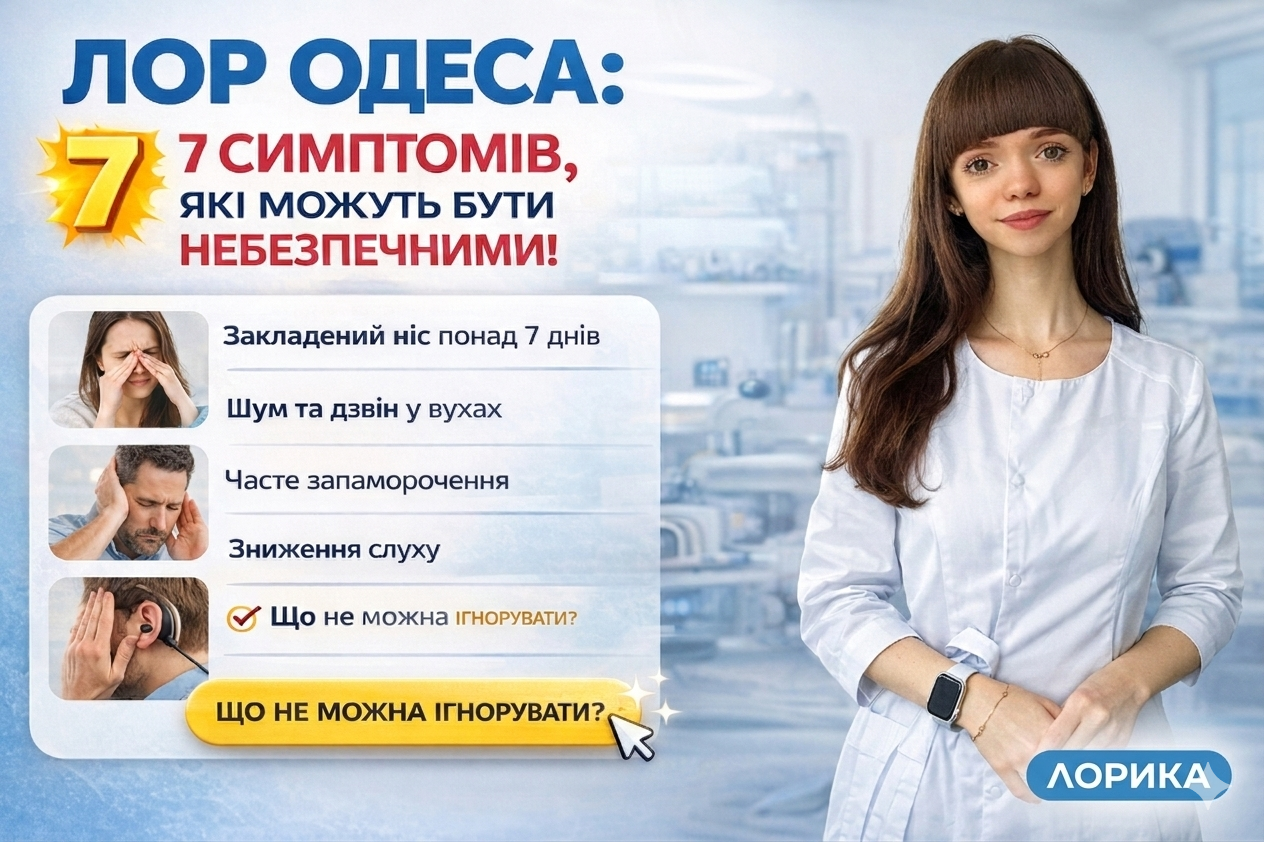 ЛОР Одеса: 7 симптомів, які люди ігнорують - а потім шкодують
